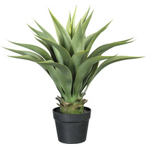 Plantă artificială Agavă în ghiveci H 57 cm verde