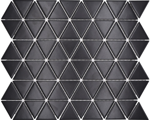 Mozaic piscină ceramic CG TR 49 negru mat 25,2x29,1 cm