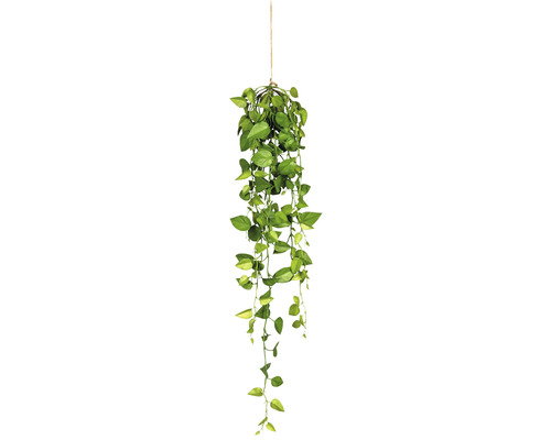 Plantă artificială Philodendron suspendat H 95 cm verde