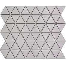 Mozaic piscină ceramic CG TR 41 alb mat 25,2x29,1 cm