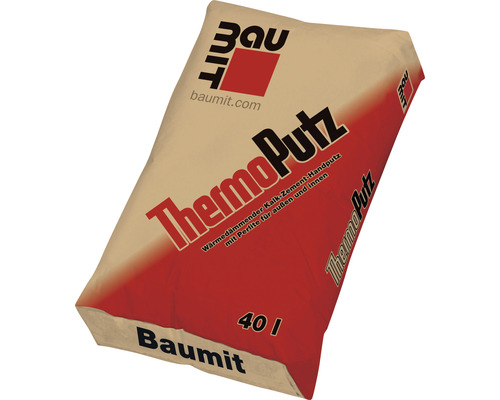 Tencuială Baumit Thermoputz pe bază de perlit 40 litri pentru termoizolații