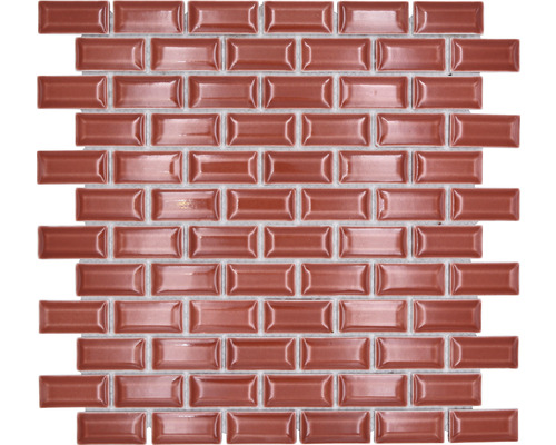 Mozaic piscină ceramic CBR 112 rosu 30x30 cm