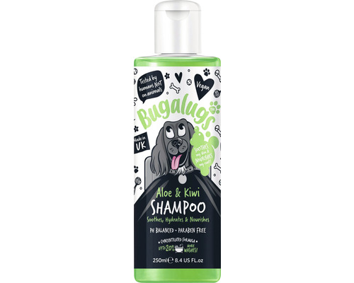 Șampon pentru câini Bugalugs Aloe & Kiwi 250ml Șampon Bugalugs cu aloe și kiwi pentru câini, 250 ml
