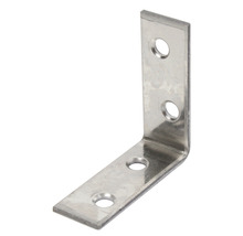 Conector unghiular din metal cu găuri