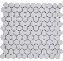 Mozaic piscină ceramic 11G alb mat 31,2x33 cm