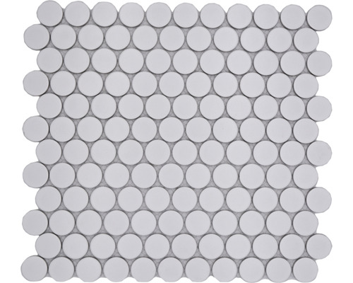 Mozaic piscină ceramic 11G alb mat 31,2x33 cm