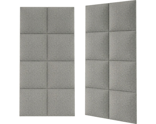 Două panouri fonoizolante cu model pătrat