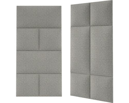 Două panouri de perete fonoabsorbante cu acoperire din material textil
