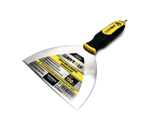 Șpaclu pentru gipscarton Lumy Tools Profesional 150mm, mâner cu suport magnetic pentru biți șurubelniță