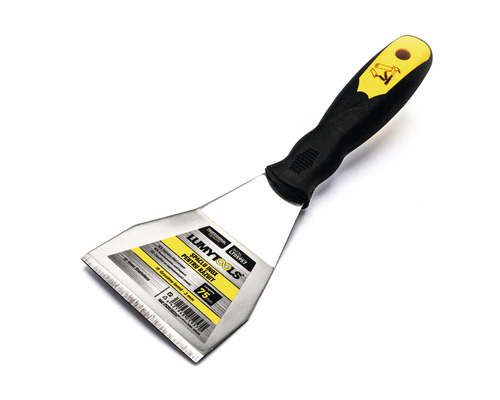Șpaclu pentru răzuit Lumy Tools Profesional 75mm, mâner din plastic/cauciuc Șpaclu din oțel inoxidabil cu mâner din plastic