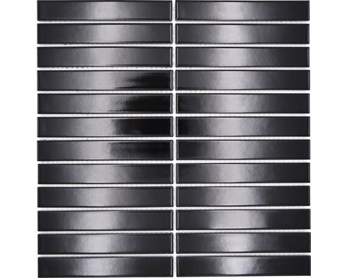 Mozaic piscină ceramic CG ST 250 negru 29,6x30 cm Placă de mozaic din ceramică, suprafață lucioasă