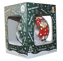 Glob de Crăciun cu motiv Moș Crăciun în ambalaj