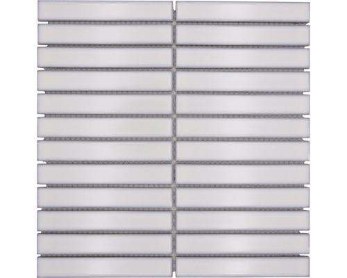 Mozaic piscină ceramic CG ST 230 alb 29,6x30 cm Placă de mozaic cu elemente dreptunghiulare