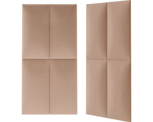 Două panouri fonoizolante din material textil cu design pătrat