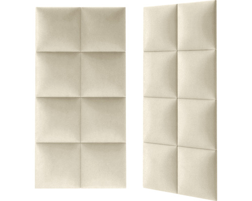 Două absorboante de sunet din țesătură cu cusături pătrate