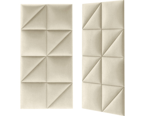 Două panouri acustice tridimensionale cu design geometric