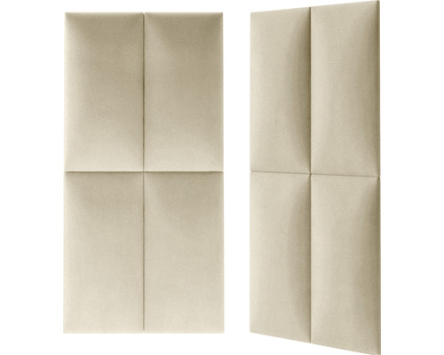 Două panouri acustice bej pentru montaj pe perete