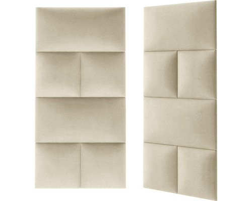 Două panouri de perete tapițate pentru design interior