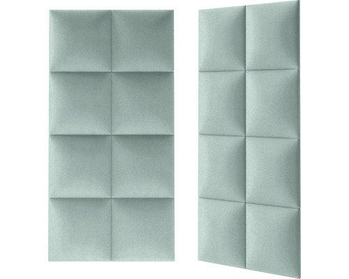 Două panouri de perete tapițate cu model pătrat