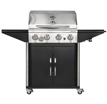 Grătar pe gaz cu patru arzătoare și dulap inferior