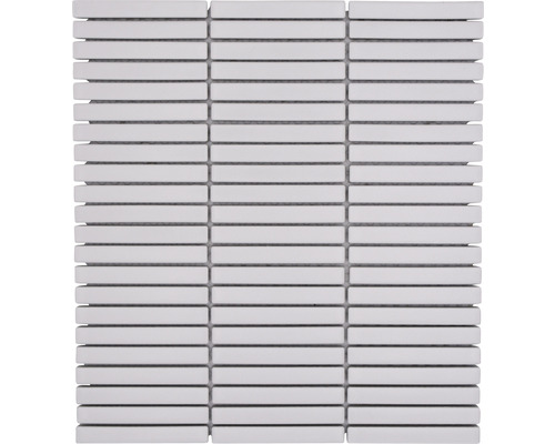 Mozaic piscină ceramic CG BBM 91 alb mat 28,2x30,8 cm Placă de mozaic din ceramică cu elemente dreptunghiulare
