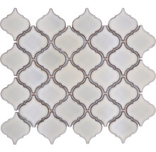 Mozaic piscină ceramic CLP 5AW alb 29,3x24,5 cm