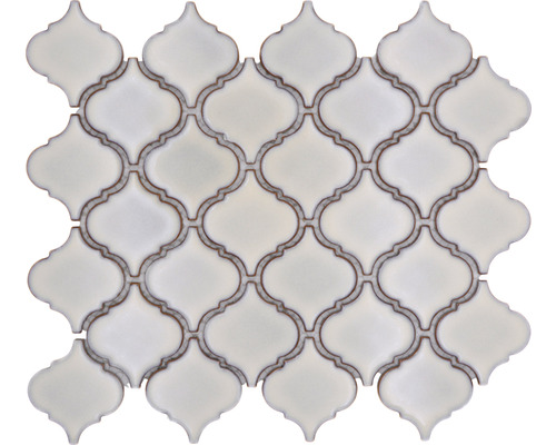 Mozaic piscină ceramic CLP 5AW alb 29,3x24,5 cm Placă de mozaic în stil arab