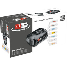 Power for All Set de pornire acumulator 18 volți cu încărcător și acumulator litiu-ion de 2,5 amperi-oră