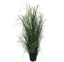 Iarbă ornamentală artificială în ghiveci