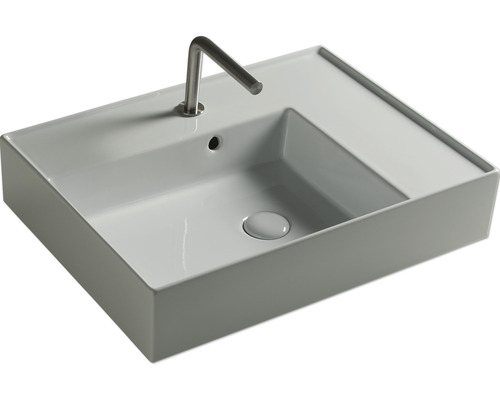 Chiuvetă ceramică dreptunghiulară cu baterie