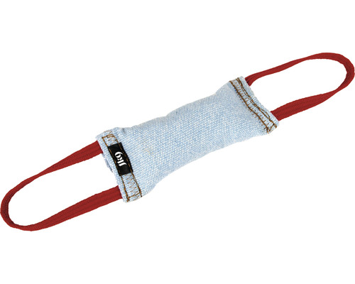 Jucărie pentru câini din material denim cu mânere