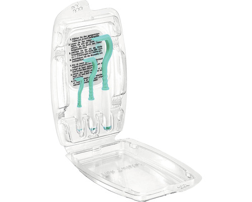 Set de îndepărtare a căpușelor cu trei cârlige pentru căpușe în ambalaj din plastic transparent