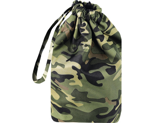 Sac cu șnur și model camuflaj