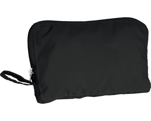 Geantă neagră pentru cosmetice cu fermoar