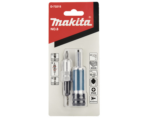 Makita Logo Set burghie de degroșare Nr. 8 pentru lemn 10 - 13 milimetri