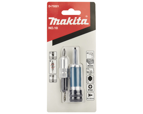 Set de burghie și biți de șurubelniță Makita cu suport magnetic pentru biți în ambalaj