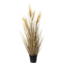 Iarbă de pampas artificială în ghiveci ca decor