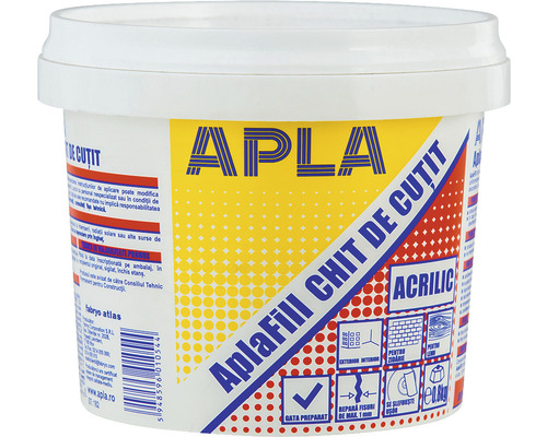 Chit de cuțit AplaFill pentru interior și exterior, alb 0,8 kg buc