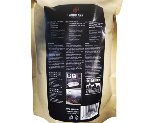Landmann așchii de afumare din stejar cu aromă de vin roșu, 500 grame