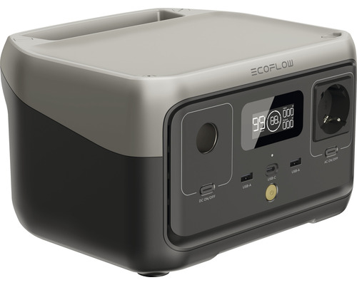 Centrală electrică Ecoflow cu porturi USB și ecran