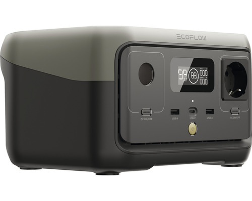 Centrală electrică Ecoflow cu porturi USB-A, USB-C și AC