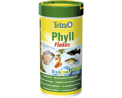 Hrană pentru pești, fulgi TetraPhyll 250 ml