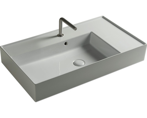 Chiuvetă dreptunghiulară ceramică cu robinet