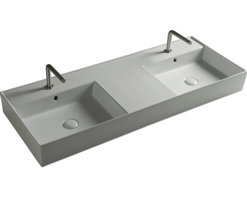 Chiuvetă dublă cu două baterii