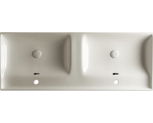 Chiuvetă dublă din ceramică cu două bazine