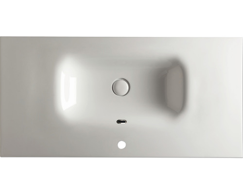 Vedere de sus a unei chiuvete ceramice