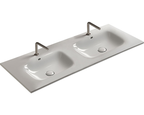 Chiuvetă dublă cu două baterii pentru baie