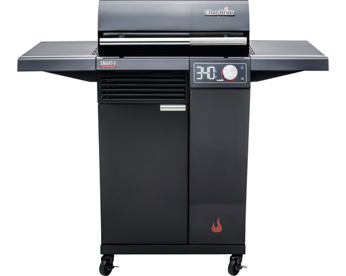 Grătar electric Char Broil cu afișaj digital al temperaturii și rafturi laterale