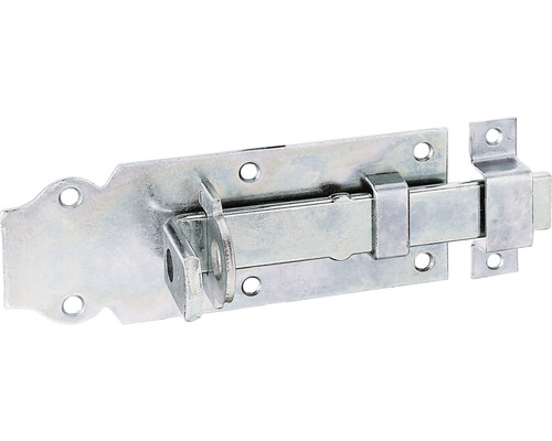 Zăvor metalic universal Alberts 140x52 mm, blocare cu lacăt, oțel zincat galben Zăvor metalic pentru uși