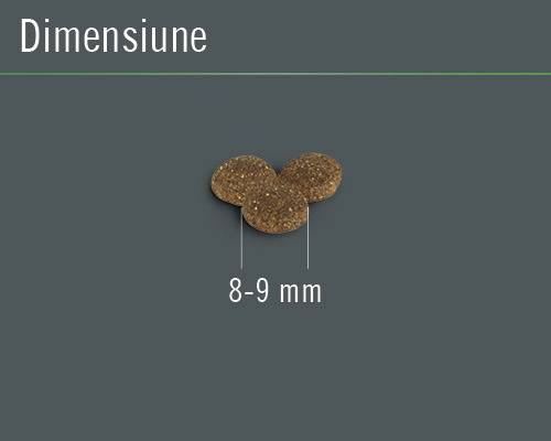 Pelete pentru hrana animalelor cu o dimensiune de 8 până la 9 mm